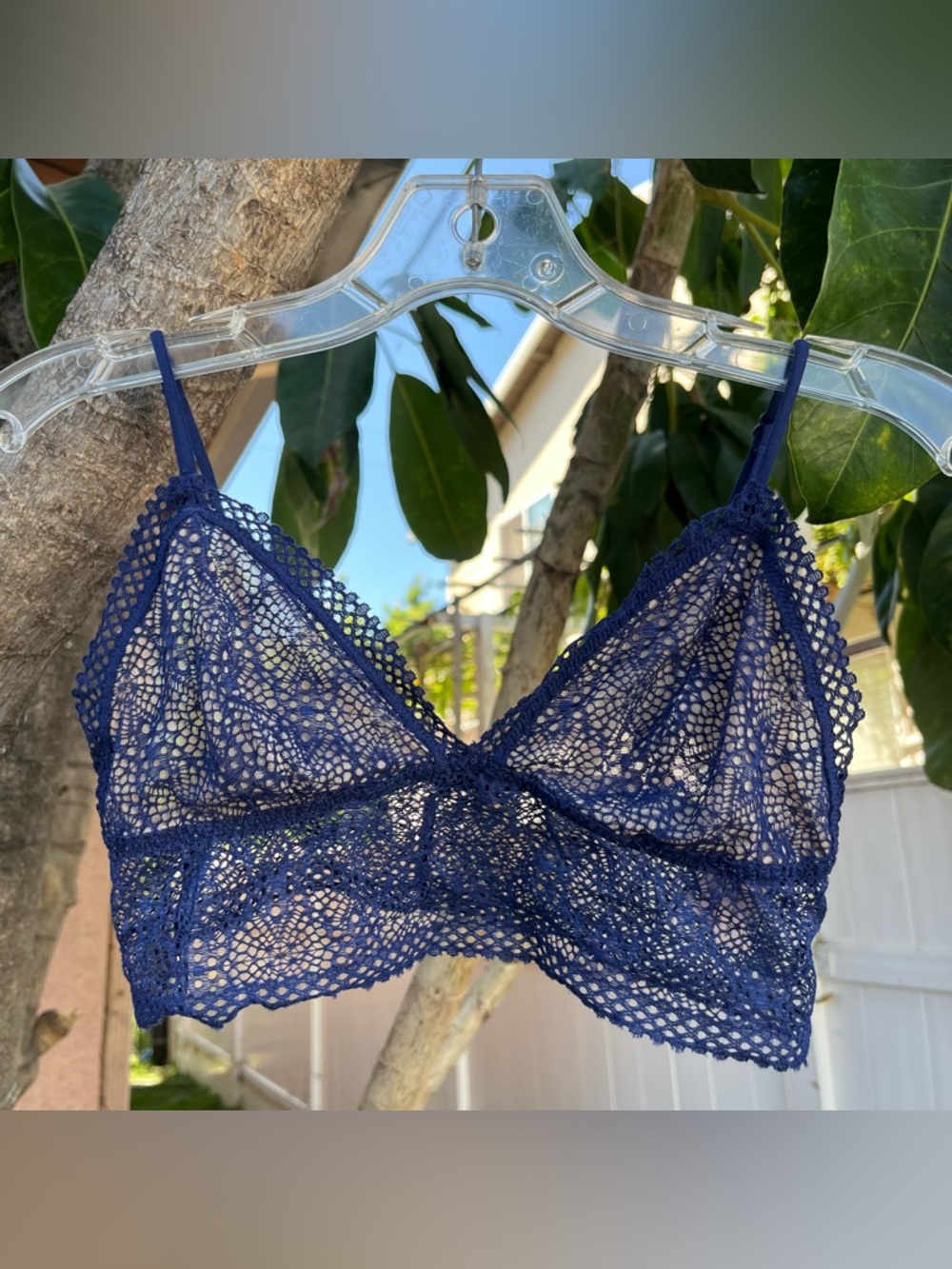 Victoria’s Secret Blue Lace Bralette Bra !